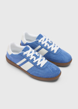 Matalan Blue Retro Trainers £22