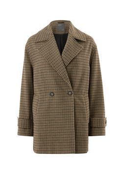 Matalan Checked Pea Coat £40