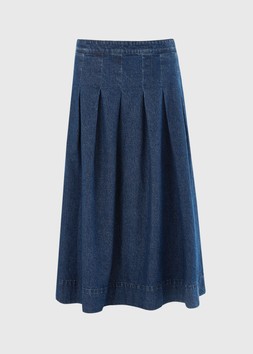 Matalan - DENIM PLEATED SKIRT £22