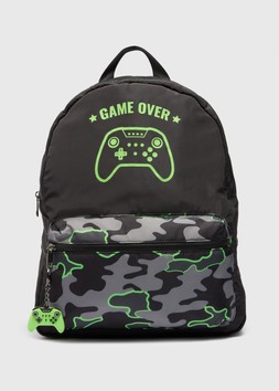 Matalan Kids Khaki Gamer Backpack £14