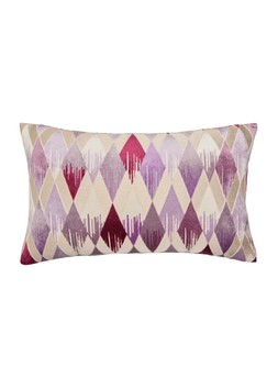 Matalan Pink Diamond Cut Velvet Cushion £13