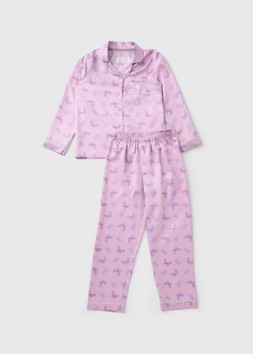 Matalan Wicked Girls Lilac Satin Pyjama Set from £15