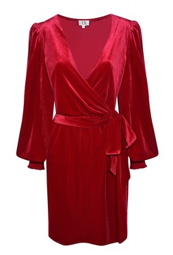 Matalan x LM Vicky Pattison Red Velvet Mini Dress £30