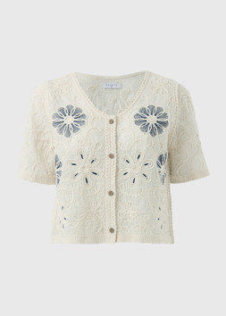 CROCHET PATTERN SSLV TOP CREAM £24
