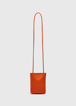 WOVEN PHONE BAG ORANGE £6