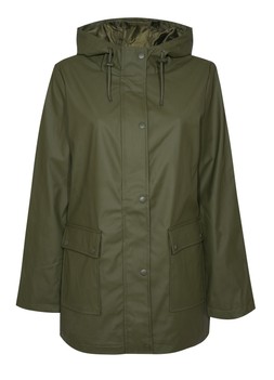 Dark Khaki Shower Resistant Lined Anorak Raincoat, £39.99