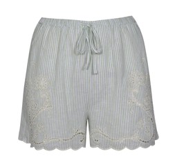 Green Striped Shorts With Linen, £24.99