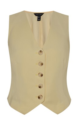 Light Yellow Short Tie Back Waistcoat ,£29.99