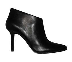 Black Faux Leather Heeled Shoe Boot, £39.99 (935618601)