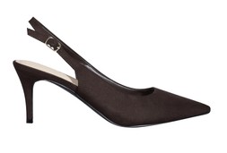 Dark Brown Faux Suede Slingback Pumps, £25.99 (887357027)