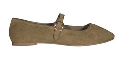 Dark Khaki Faux Suede Mary Jane Ballet Flats, £19.99 (943973134)