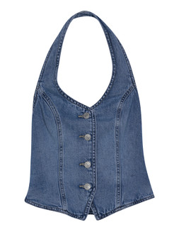 New Look 915 - Girls Light Blue Denim Halterneck Waistcoat £22.99 (945848145)