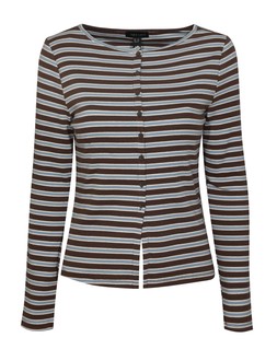 New Look Blue Striped Crew Neck Cardigan, £15.99