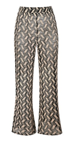 Black Chevron Crochet-Look Beach Trousers €29.99 £22.99 -913872309