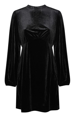 Black Velvet Long Sleeve Mini Dress, £31.99 (936371501)