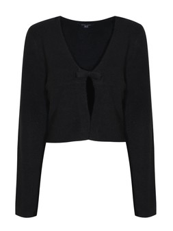 Girls Black Grey Knitted School Cardigan, £14.99 (924950701)