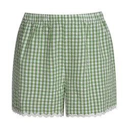 Green Gingham Scalloped Edge Shorts, £19.99 - 917830539