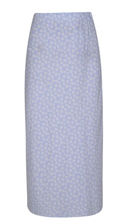 New Look Blue Daisy Print Bias Cut Midi Skirt £19.99 €25.99