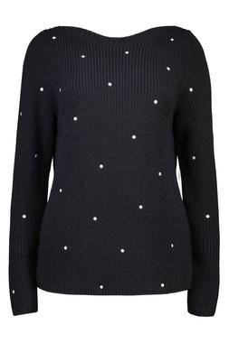 Cotton Navy Slash Jumper