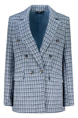 Formal Boucle Check Blazer