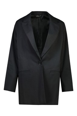 Navy Formal Pinstripe Blazer