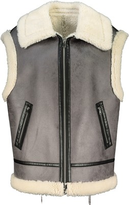 Grey Shearling Gilet