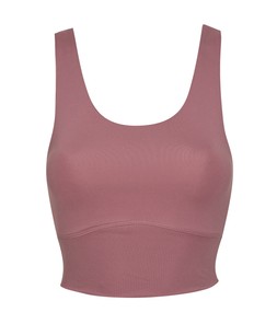Rose Pink Rise Scuba Crop Top