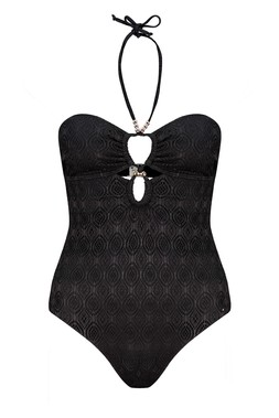 Black Crochet Swimsuit