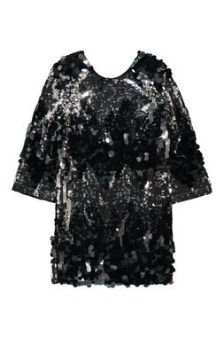 Silver Ombre Disc Mini Dress