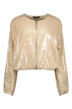 Neutral Sequin Bomber
