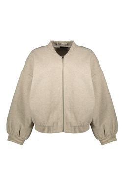Neutral Zip Front Bomber