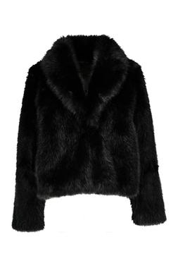 Black Glam Fur Coat