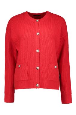 Red Button Cardigan