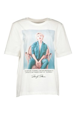 White Marilyn Graphic Tee