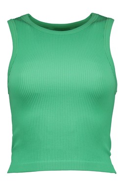 Green Crop Racer Vest