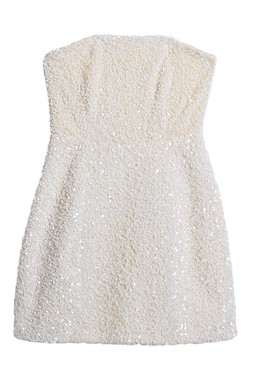 White Sequin Mini Dress £36.00- embargoed until 27th October 2025