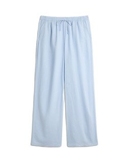 Blue Core Linen Tie Front Trouser