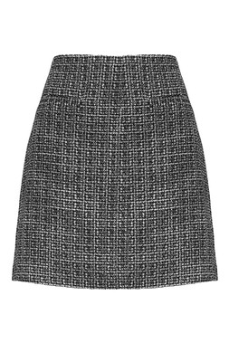 Ponte Jacquard Mini Skirt