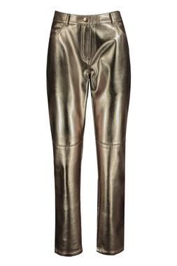 Gold Metallic PU Trouser