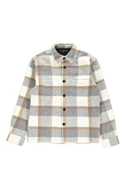 Check Sand Neutral Overshirt
