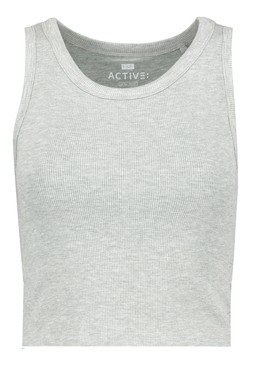 Grey Soft Yoga Vest Top