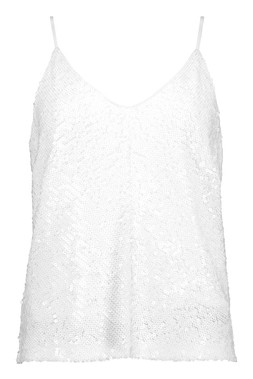 White Sequin Cami