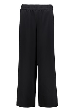 Black Side Stripe Wide Leg Trouser