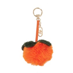 Dune London Juicie 49 GBP orange faux fur bag charm www.dunelondon.com