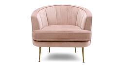 DFS Enchanted armchair in sensual velvet in blush