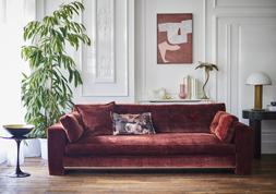 Ted Baker Brompton grande sofa in burgundy Regent Chenille