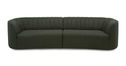 DFS Izzie four-seater sofa in forest green boucle