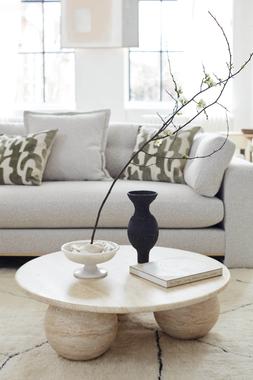 Quiet Luxury - Ted Baker Brompton Three-Seater Sofa in Cream Kensington Boucle