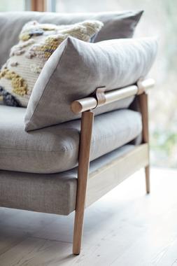 French Connection Hoxton four-seater sofa in mink, available exclusively at DFS