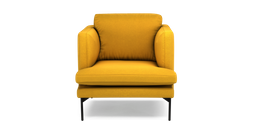 DFS So Simple Tom armchair in simply wool look in vintage mustard